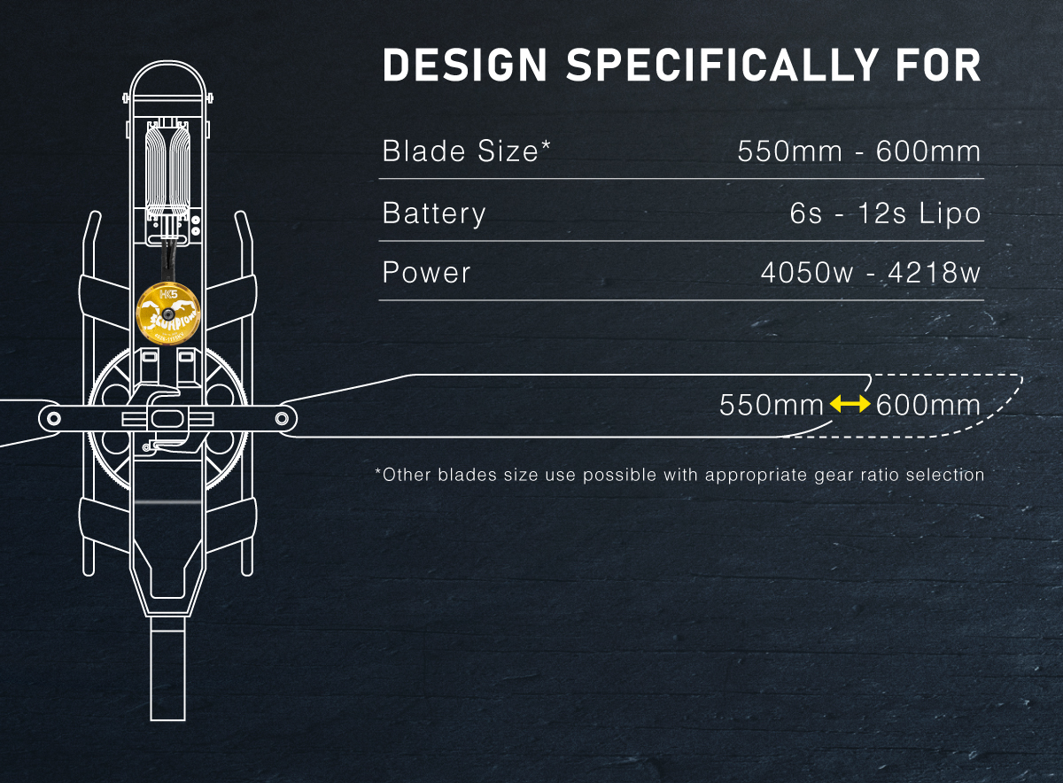 Scorpion HK5-4026-1115kv (6x32mm shaft) features